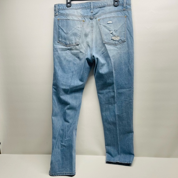 HUDSON WOMENS BLUE JEANS SIZE 32 stars prints high rise - Picture 9 of 12